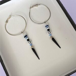 Handmade All 1/1 Pieces Missy’sCreations LLC Black and Blue Spike ( Smiles4U )